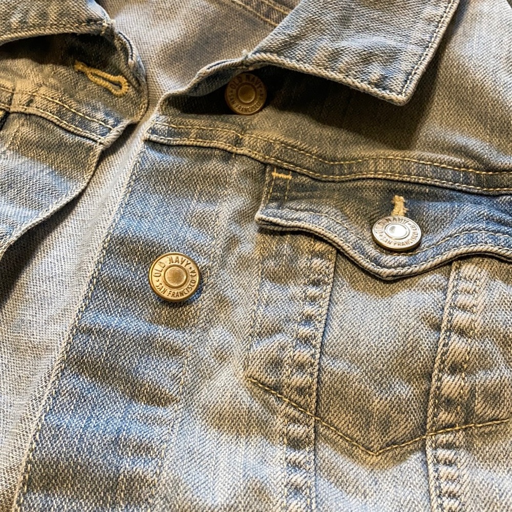 Old Navy light wash denim vest M - Picture 3 of 6